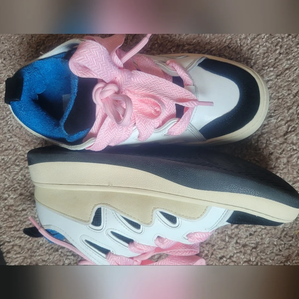 Steve Madden Kids Chunky Sneakers in Pink, White & Black